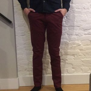 Hawkings McGill maroon chinos